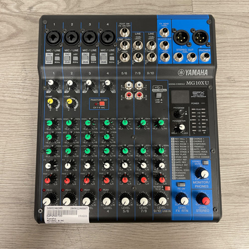 Vist Large View of Product Image Which is Used Yamaha MG10XU W/AC Compact Mixer