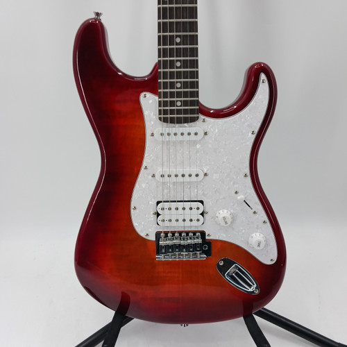 Vist Large View of Product Image Which is Used Washburn SDFSB SONAMASTER DELUXE HSS S Type Electric Guitar Sunburst 6-String