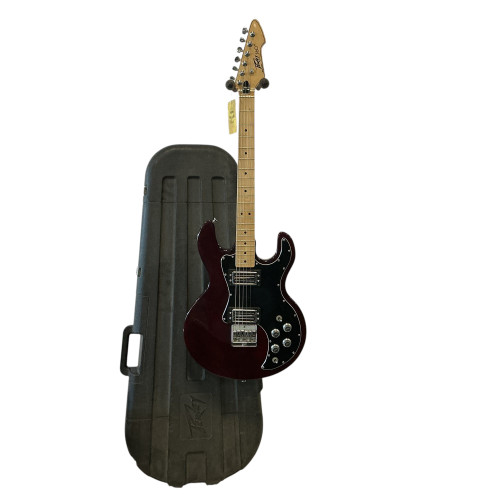 Vist Large View of Product Image Which is Used Peavey T-60 USA Vintage Double Cutaway Electric Guitar Red 6-String