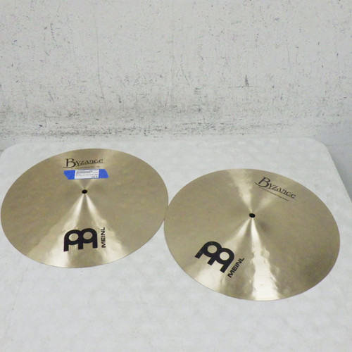 Vist Large View of Product Image Which is Used Meinl Byzance 15 Inch Extra Hammered Hihats  