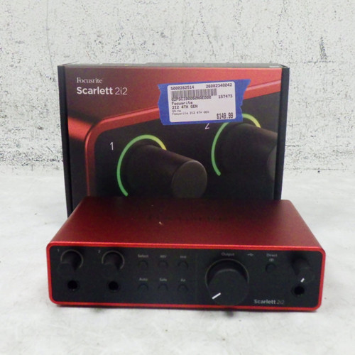 Vist Large View of Product Image Which is Used Focusrite 2I2 4TH GEN Computer Interface 2 A/D Recording Inputs