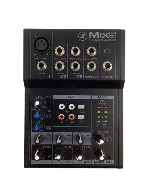 Vist Large View of Product Image Which is Used Mackie MIX 5 Mixer w/AC 