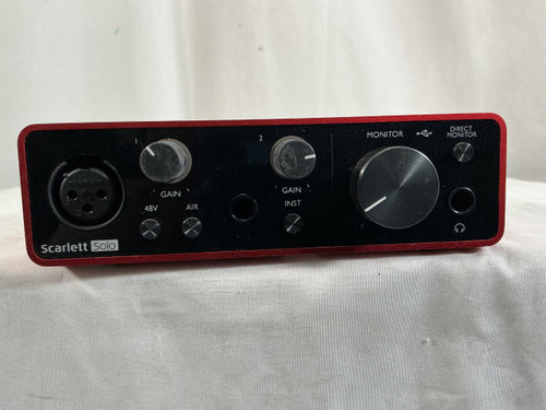 Vist Large View of Product Image Which is Used Focusrite SCARLETT SOLO 3RD GEN Computer Interface 2 A/D Recording Inputs