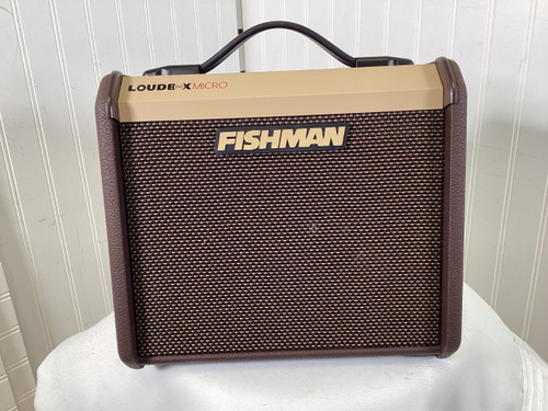 Vist Large View of Product Image Which is Used Fishman LOUDBOX MICRO W/ BAG AND PWR 1 x 5 Solid State Amplifier 1 x 5