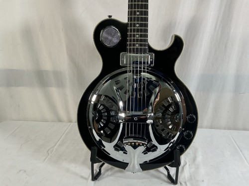 Vist Large View of Product Image Which is Used Harley Benton RESOKING BLUEGRASS SERIES Electric Guitar Black 6-String