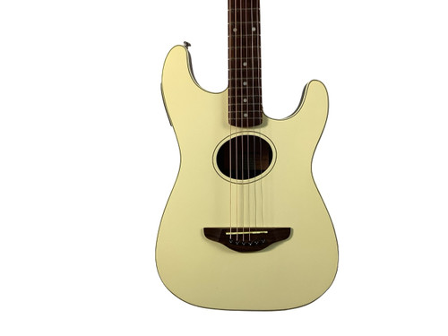 Vist Large View of Product Image Which is Used Fender STRATACOUSTIC Laminate Top Acoustic Guitar White