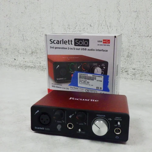 Vist Large View of Product Image Which is Used Focusrite SOLO 2ND GEN Computer Interface 1 A/D Recording Inputs