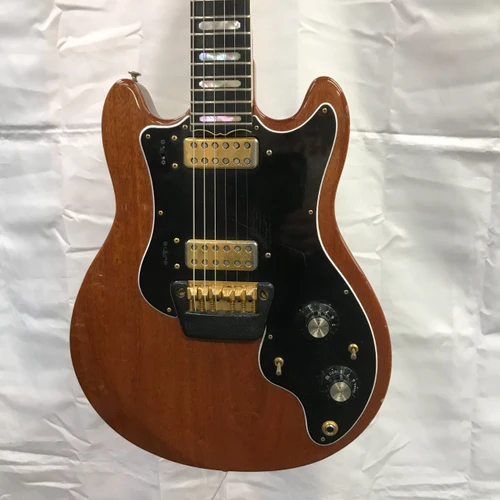 Vist Large View of Product Image Which is Used Ovation PREACHER DELUXE Vintage Double Cutaway Electric Guitar Natural 6-String