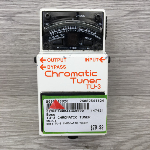 Vist Large View of Product Image Which is Used Boss TU-3 CHROMATIC TUNER Tuner Pedal