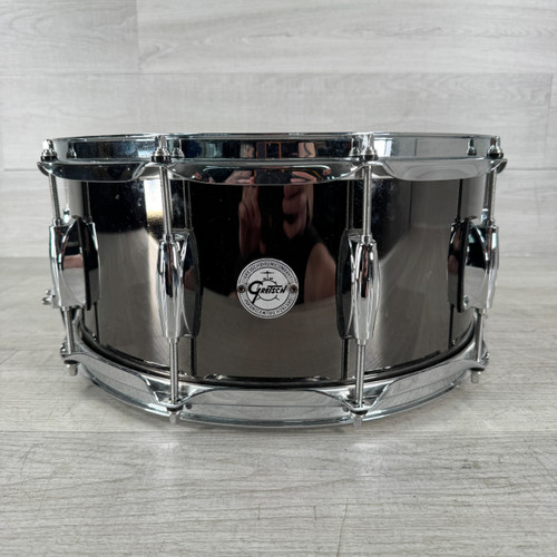 Vist Large View of Product Image Which is Used Gretsch Black Nickel Over Steel Snare Drum - 6 x 14-inch
