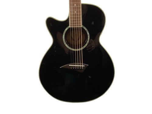 Vist Large View of Product Image Which is Used Dean PE-LH Laminate Top Acoustic Guitar Black