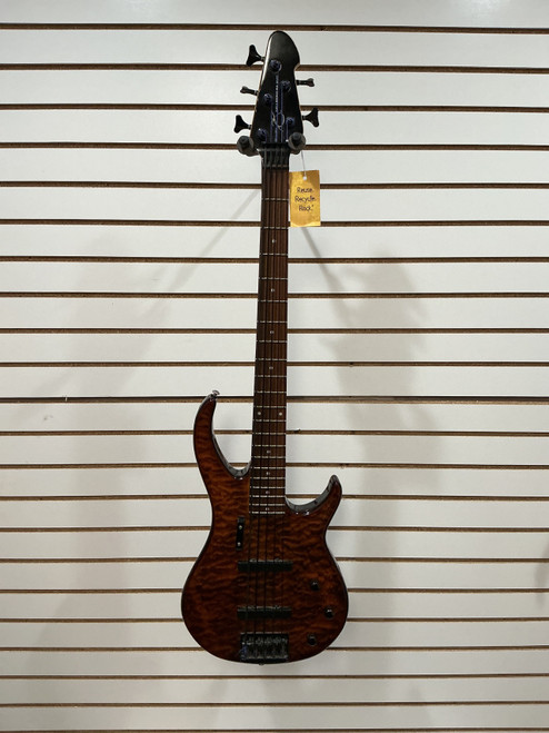 Vist Large View of Product Image Which is Used Peavey MILLINIUM BXP 5 STRING TIGER EYE J Type Bass Guitar Wood 5-String
