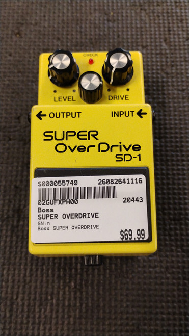 Vist Large View of Product Image Which is Used Boss SUPER OVERDRIVE Overdrive Pedal