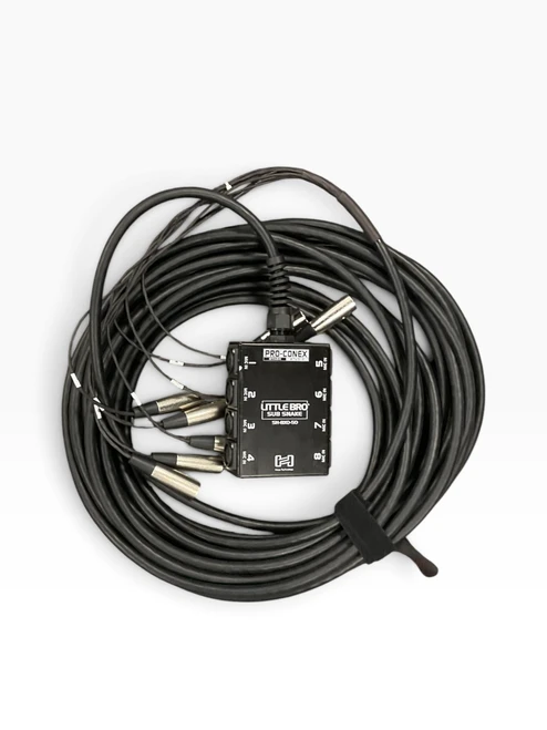 Vist Large View of Product Image Which is Used Hosa HOSA LITTLE BRO SUB SNAKE SH-8XO-50 Snake