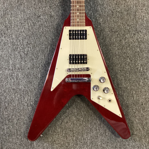 Vist Large View of Product Image Which is Used Gibson FLYING V 67 RI 2001 Pointy Electric Guitar Red 6-String