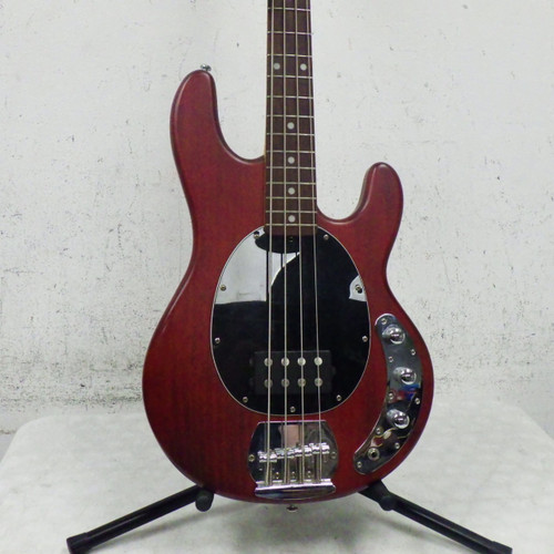 Vist Large View of Product Image Which is Used Sterling by Ernie Ball SUB SERIES STINGRAY Bass Guitar Red 4-String