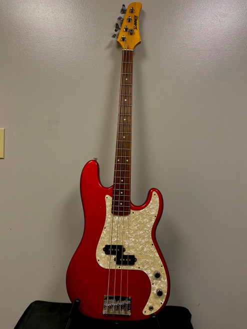 Vist Large View of Product Image Which is Used Hamer SLAMMER BASS P Type Bass Guitar Red 4-String