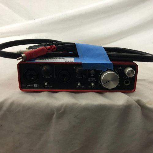 Vist Large View of Product Image Which is Used Focusrite SCARLETT 2I2 2ND GEN Computer Interface 2 A/D Recording Inputs