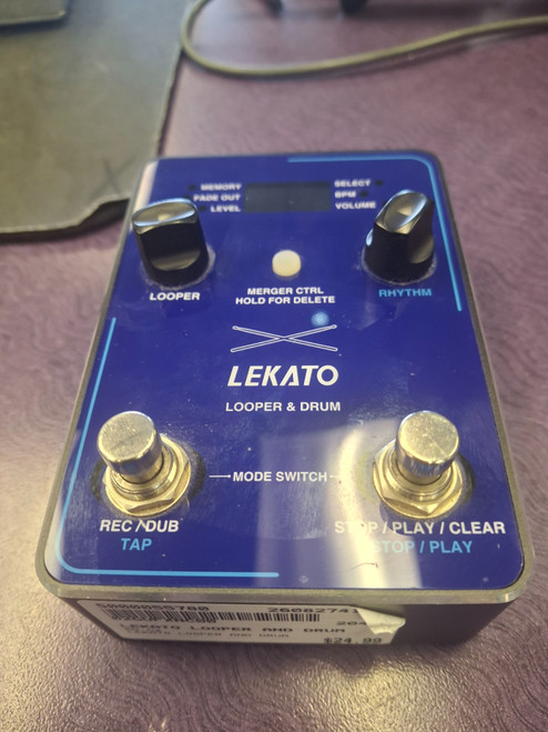 Vist Large View of Product Image Which is Used LEKATO LOOPER AND DRUM Looper Pedal