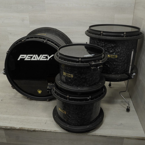 Vist Large View of Product Image Which is Used Peavey Radial Pro 500 Drum Shells Pack Black Marine Pearl