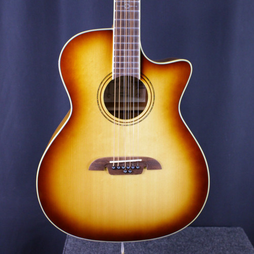 Vist Large View of Product Image Which is Used Alvarez AG60-8CESHB 8-STRING ACOUSTIC GUITAR Solid Top Acoustic Guitar Sunburst