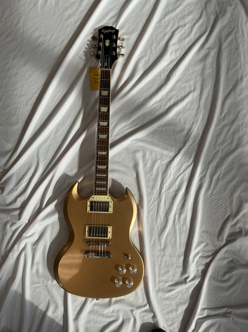 Vist Large View of Product Image Which is Used Epiphone SG MUSE SG Type Electric Guitar Goldtop 6-String