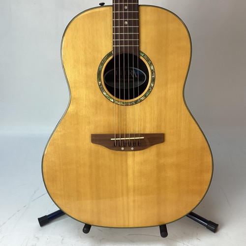 Vist Large View of Product Image Which is Used Ovation ULTRA DLX CC1517S Solid Top Acoustic Guitar Natural