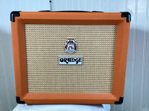 Vist Large View of Product Image Which is Used Orange CRUSH 20 1 x 8 Solid State Amplifier 1 x 8