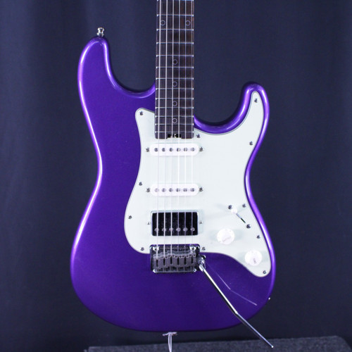 Vist Large View of Product Image Which is Used Schecter NICK JOHNSTON TRADITIONAL HSS S Type Electric Guitar Purple 6-String