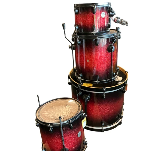 Vist Large View of Product Image Which is Used Mapex 4PC MERIDIAN MAPLE SHELLS Drum Shell Kit Red