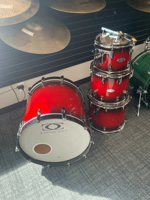 Vist Large View of Product Image Which is Used DRUMCRAFT SERIES 8 Drum Shell Kit Red