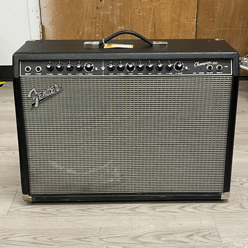 Vist Large View of Product Image Which is Used - Fender CHAMPION 100 W/FTSW 2 x 12 Solid State Amplifier 