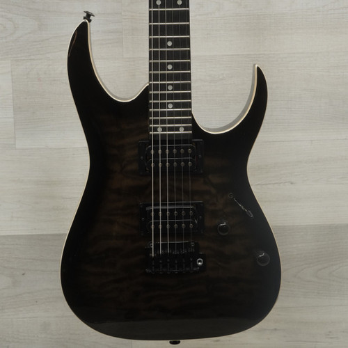 Vist Large View of Product Image Which is Used Ibanez GRGA120QA Electric Guitar Black Quilt