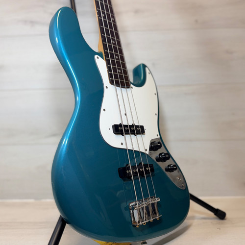 Vist Large View of Product Image Which is Used Fernandes LEB-2 BASS J Type Bass Guitar Blue 4-String