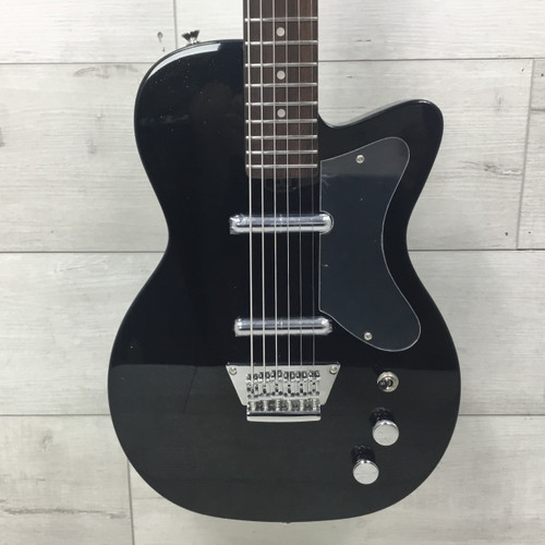 Vist Large View of Product Image Which is Used Silvertone 1373 Baritone Black Silver Flake Electric Guitar