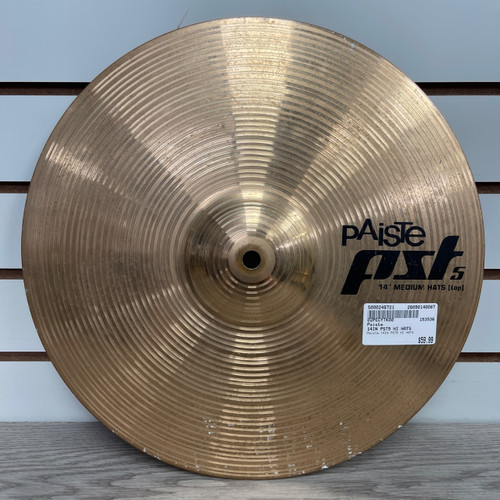 Vist Large View of Product Image Which is Used Paiste 14IN PST5 HI HATS Hi Hat Cymbals 14"