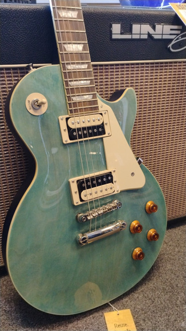 Vist Large View of Product Image Which is Used Epiphone LES PAUL TRADITIONAL PRO-II LP Type Electric Guitar Blue 6-String