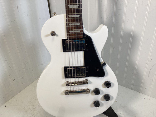 Vist Large View of Product Image Which is Used Epiphone LES PAUL STUDIO WHITE W/CHROME LP Type Electric Guitar White 6-String