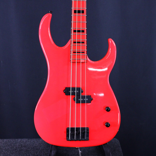 Vist Large View of Product Image Which is Used Dean CUSTOM ZONE 4 BASS Modern Metal Bass Guitar Pink 4-String
