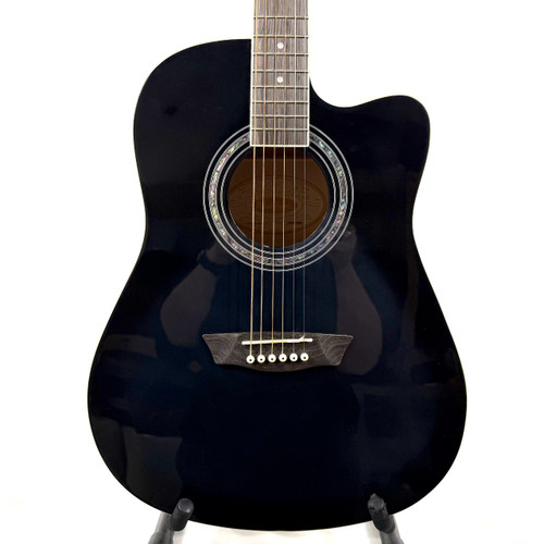 Vist Large View of Product Image Which is Used Washburn WA90CE Acoustic Guitar Black