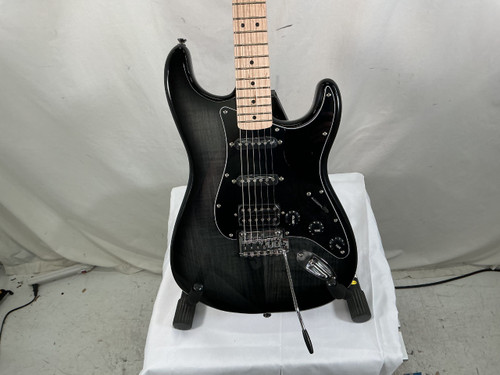 Vist Large View of Product Image Which is Used Squier AFF FMT STRAT S Type Electric Guitar Black 6-String