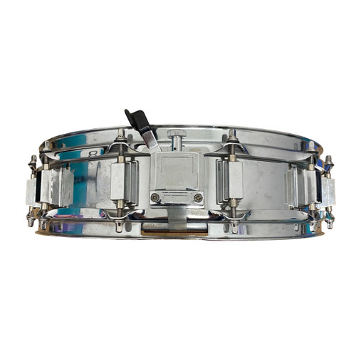 Vist Large View of Product Image Which is Used CHROME PICCOLO SNARE 12-LUG 14X3.5 Vintage Metal Snare Drum 14"
