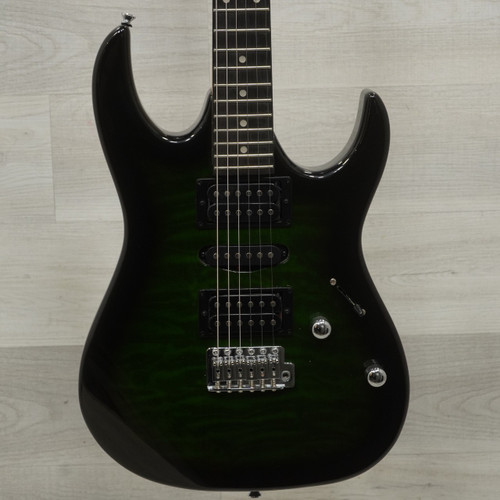 Vist Large View of Product Image Which is Used Ibanez GRX70QA Electric Guitar Green