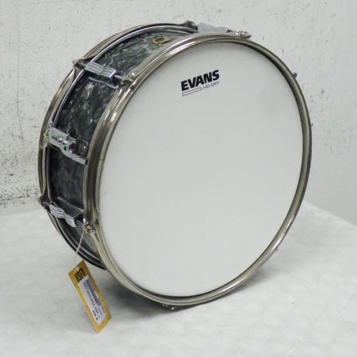 Vist Large View of Product Image Which is Used Ludwig Brass Badge Maple Snare Vintage Wood Snare Drum 15"