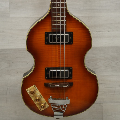 Vist Large View of Product Image Which is Used Epiphone Viola Left Handed Bass Guitar Sunburst