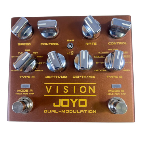 Vist Large View of Product Image Which is Used Joyo R-09 Vision Dual Modulation Guitar Effects Pedal