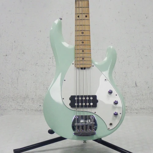Vist Large View of Product Image Which is Used Sterling by Ernie Ball STINGRAY 5 HH Bass Guitar Green 5-String