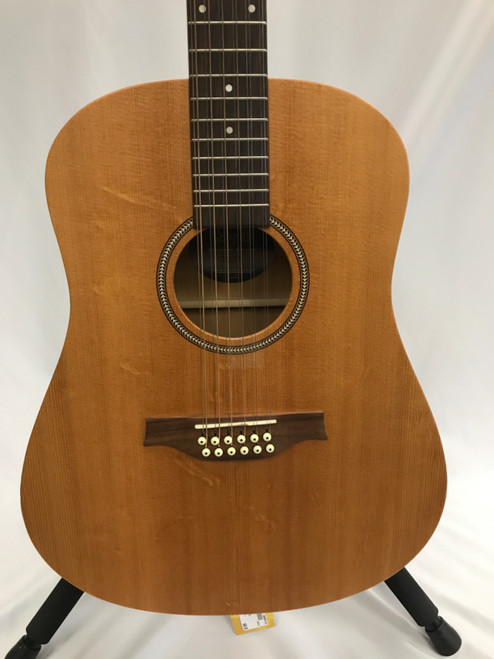 Vist Large View of Product Image Which is Used Seagull WALNUT 12 EQ Solid Top Acoustic Guitar Natural
