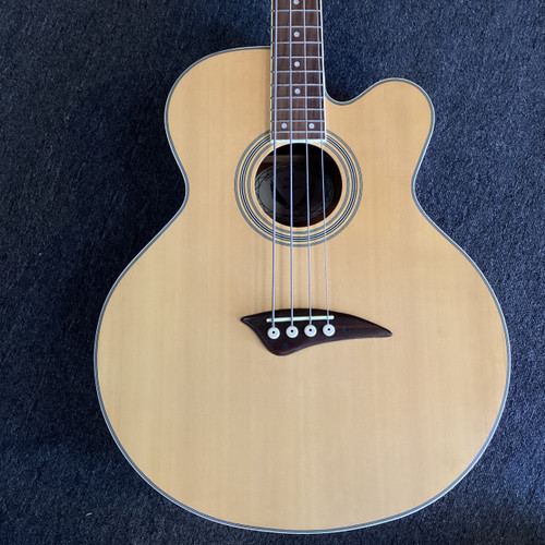 Vist Large View of Product Image Which is Used Dean EABC Acoustic Bass Guitar Natural 4-String