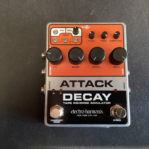 Vist Large View of Product Image Which is Used Electro Harmonix (E/H) ATTACK DECAY Delay Pedal
